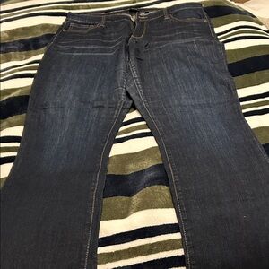 Classic Women's Dark Wash Jeans - Navy Blue